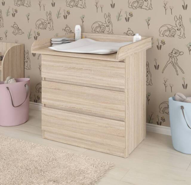 Shefa Line Shefa 800 Kids Changing Top In Oak Fits Most Ikea Dressers (Top Only) (1 Box) in Beige - image 1