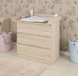 Shefa Line Shefa 800 Kids Changing Top In Oak Fits Most Ikea Dressers (Top Only) (1 Box) in Beige - thumbnail 1