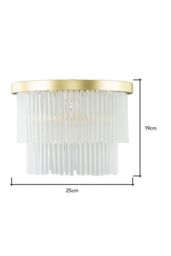 BHS Lighting Aubrey Easy Fit Light Shade in Gold - thumbnail 5