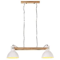 Berkfield Home Industrial Hanging Lamp 25 W White 109 cm E27 - thumbnail 1