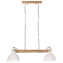 Berkfield Home Industrial Hanging Lamp 25 W White 109 cm E27 - thumbnail 4