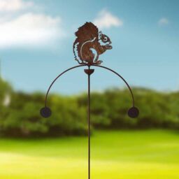 Poppyforge Squirrel Wind Rocker Double BM/RtR - Steel - W54 x H148.5 cm in Brown