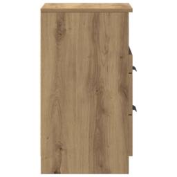 Berkfield Home Bedside Cabinet Artisan Oak 40x36x65 cm Engineered Wood in Brown - Size: 40 x 36 x 65 cm - thumbnail 7