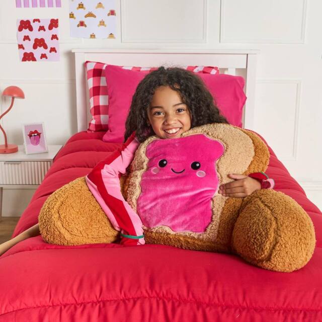 OHS Rosie the Jam Toast Cuddle Cushion Novelty Reading Pillow - image 1