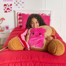 OHS Rosie the Jam Toast Cuddle Cushion Novelty Reading Pillow - thumbnail 1