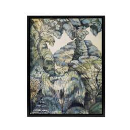 "Artery8 Trees in Bird Garden Iver Heath Paul Nash Framed Canvas Wall Art Print - Size: W12"" x H16""" - thumbnail 1