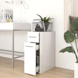 Berkfield Home Apothecary Cabinet White 20x45.5x60 cm Engineered Wood - thumbnail 3