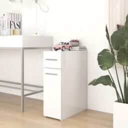 Berkfield Home Apothecary Cabinet White 20x45.5x60 cm Engineered Wood - thumbnail 1