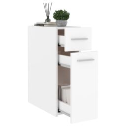 Berkfield Home Apothecary Cabinet White 20x45.5x60 cm Engineered Wood - thumbnail 4