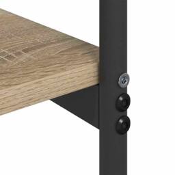 Berkfield Home Console Table Sonoma oak 101 x 35 x 80.5 cm Engineered wood in Light Brown - thumbnail 8