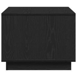 Berkfield Home Traditional Black Oak Coffee Table 55x55x42 cm Made of Engineered Wood - Size: 55 x 55 x 42 cm - thumbnail 6