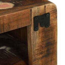 Berkfield Home TV Cabinet 100x32x36 cm Solid Wood Reclaimed in Brown - Size: 100 x 32 x 36 cm - thumbnail 9