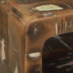 Berkfield Home TV Cabinet 100x32x36 cm Solid Wood Reclaimed in Brown - Size: 100 x 32 x 36 cm - thumbnail 8