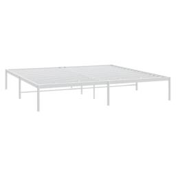 Berkfield Home Metal Bed Frame White 180x200 cm Super King - thumbnail 1