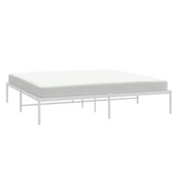 Berkfield Home Metal Bed Frame White 180x200 cm Super King - thumbnail 4