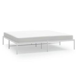 Berkfield Home Metal Bed Frame White 180x200 cm Super King - thumbnail 3