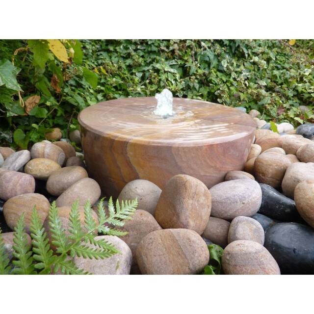 Buttercup Farm Rainbow Sandstone Mill Wheel Outdoor Water Feature with Pump, Light - image 1