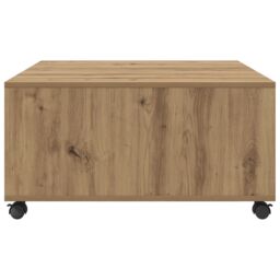 Berkfield Home Coffee Table Artisan oak 75 x 75 x 38 cm Engineered wood in Brown - thumbnail 6