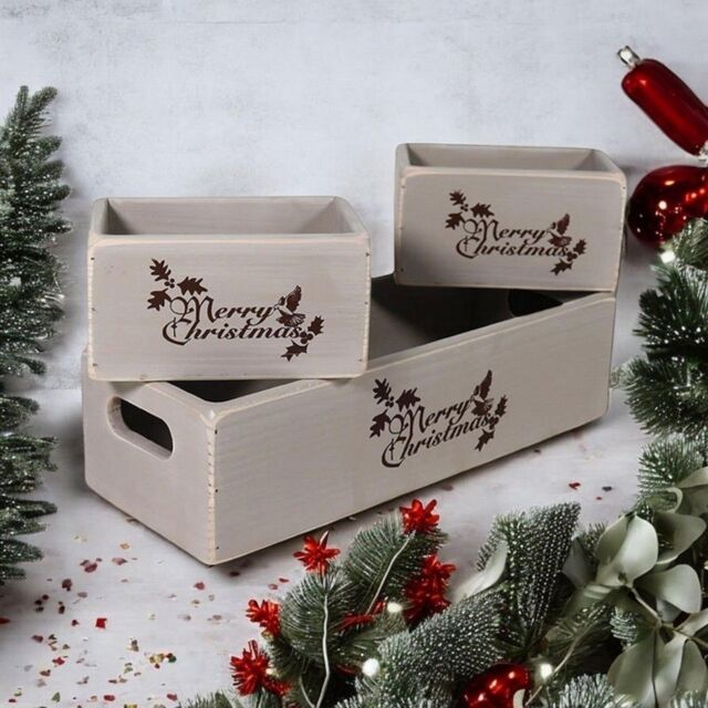 Minster Wooden Boxes (Set of 3) - Rustic Grey - Size: 1 Pack - image 1