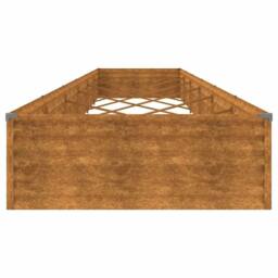 Berkfield Home Garden Raised Bed 579x100x36 cm Corten Steel in Brown - Size: 579 x 100 x 36 cm - thumbnail 5