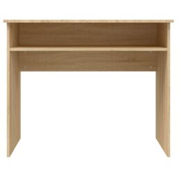 Berkfield Home Desk Sonoma Oak 90x50x74 cm Engineered Wood in Brown - Size: 90 x 50 x 74 cm - thumbnail 4