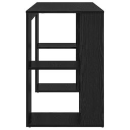 Berkfield Home Black Oak Computer Desk Black Oak MDF Medium - thumbnail 5