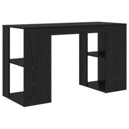 Berkfield Home Black Oak Computer Desk Black Oak MDF Medium - thumbnail 6