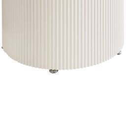 Wyld and Coco 70cm Round Coffee Table Light Beige Sintered Stone Top - thumbnail 5