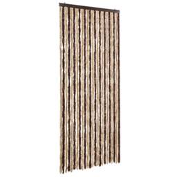 Berkfield Home Insect Curtain Beige & Light Brown 100x220 cm Chenille - thumbnail 3