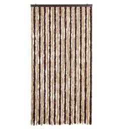 Berkfield Home Insect Curtain Beige & Light Brown 100x220 cm Chenille - thumbnail 1