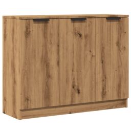 Berkfield Home Sideboard Artisan Oak 90.5x30x70 cm Engineered Wood in Brown - thumbnail 2