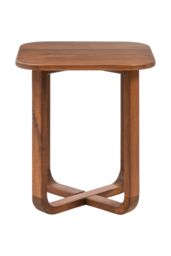 MH London Side Table Square End Table with Four Legs for Living Room & Bedroom - Duchie in Walnut - thumbnail 2
