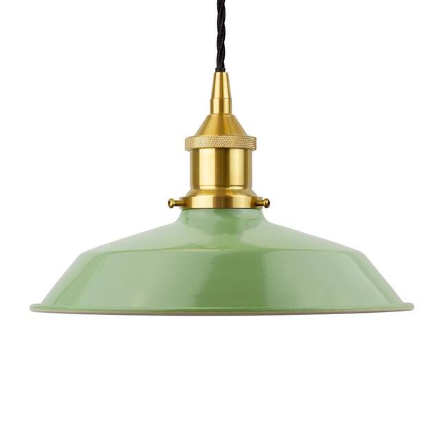 SE Home Mint Green Small Trinity Metal Pendant Light - Polished Brass - image 1