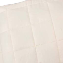 Berkfield Home Soft Weighted Blanket Light Cream 120x180 cm 9 kg Fabric - thumbnail 4