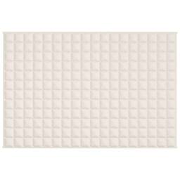 Berkfield Home Soft Weighted Blanket Light Cream 120x180 cm 9 kg Fabric