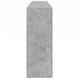 Berkfield Home Sideboard with LED Lights Concrete Grey 202x37x100 cm - Size: 202 x 37 x 100 cm - thumbnail 7