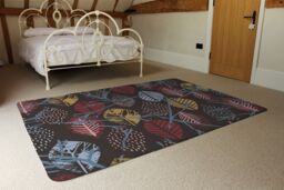 Benjamin Tate Design Prints Of Autumn Leaves Rug in Natural - Size: Large - thumbnail 3