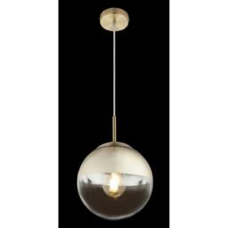 Netlighting Varus 20cm Globe Pendant Gold Colors Transparent Glass Shade 1x E27 - thumbnail 4
