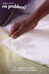 Slumberdown Anti Allergy 7.5 Tog All Year Duvet in White - Size: Single - thumbnail 4