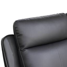 Aspire Rivington Real Leather Power Recliner 3 Seater Sofa with USB Charging in Charcoal - thumbnail 6