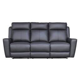 Aspire Rivington Real Leather Power Recliner 3 Seater Sofa with USB Charging in Charcoal - thumbnail 5