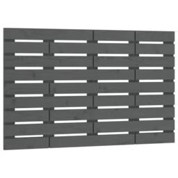 Berkfield Home Wall Headboard Grey 96x3x63 cm Solid Wood Pine - Size: 96 x 3 x 63 cm - thumbnail 3