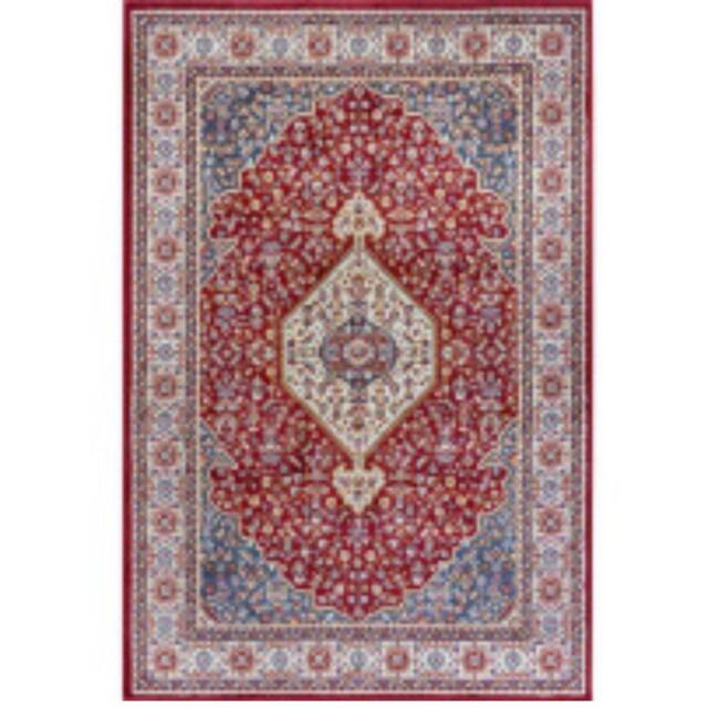 THE RUGS Orient Low Pile Rug Medallion Design Synthetic Fibre 8mm Pile - Size: 120 cm x 170 cm - image 1