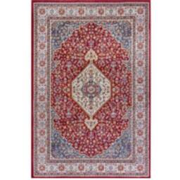 THE RUGS Orient Low Pile Rug Medallion Design Synthetic Fibre 8mm Pile - Size: 120 cm x 170 cm - thumbnail 1