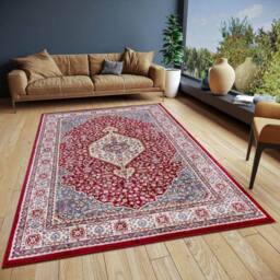 THE RUGS Orient Low Pile Rug Medallion Design Synthetic Fibre 8mm Pile - Size: 120 cm x 170 cm - thumbnail 5