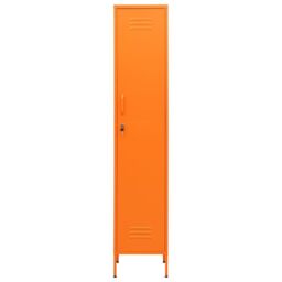 Berkfield Home Locker Cabinet Orange 35x46x180 cm Steel - Size: 35 x 46 x 180 cm - thumbnail 3