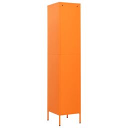 Berkfield Home Locker Cabinet Orange 35x46x180 cm Steel - Size: 35 x 46 x 180 cm - thumbnail 5