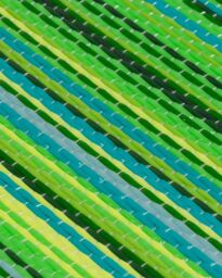 THE RUGS Reversible Weatherproof Outdoor Garden Patio Rug Striped Rainbow 1020 in Green - Size: 120 cm x 160 cm - thumbnail 3