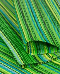 THE RUGS Reversible Weatherproof Outdoor Garden Patio Rug Striped Rainbow 1020 in Green - Size: 120 cm x 160 cm - thumbnail 4