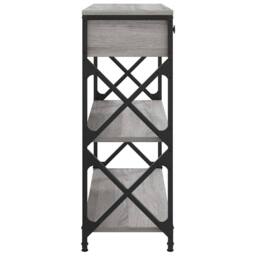 Berkfield Home Console Table Grey Sonoma 75x28x75 cm Engineered Wood - Size: 75 x 28 x 75 cm - thumbnail 7